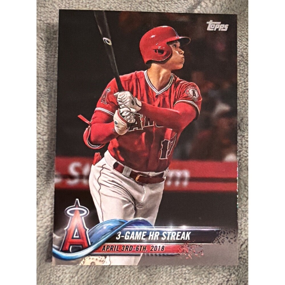 2018 Topps Update Series - Season Highlights Checklist Shohei Ohtani #US189 (RC)